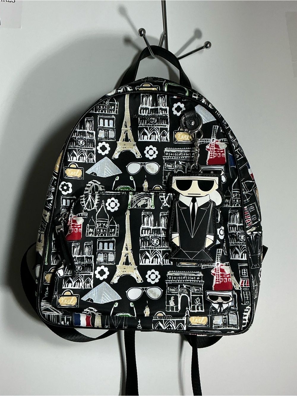 Karl lagerfeld Black Paris-Print women’s Backpack